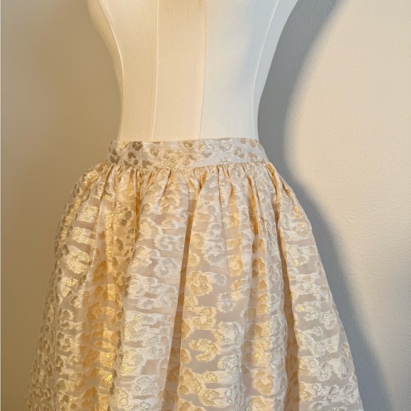 Anthropologie PANKAJ & NIDHI Burnout Shimmer Maxi Skirt Women’s Sz S Shimmer - Picture 8 of 11